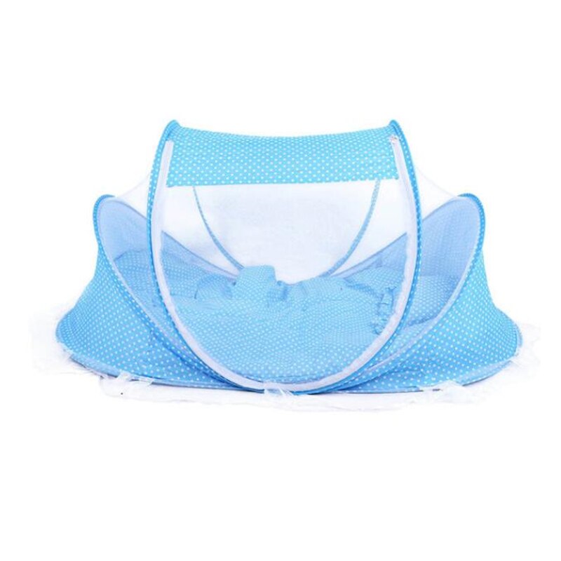 Goedkoopste schattige babywieg 4 stuks draagbare comfortabele babymatras met verzegeld klamboe babyklamboe