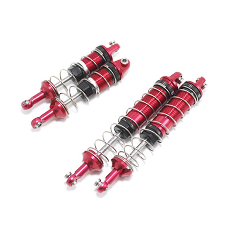 RC Diy Parts for WLtoys 12428 12429 12423 FY-03 Q39 Metal Shock Absorber Rc Car Upgrade Accessories: Red