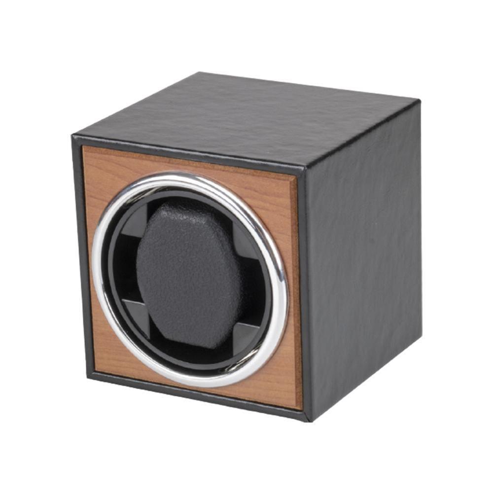 Horloge Winder Voor Automatische Horloges Versie 4 + 6 Houten Horloge Accessoires Horloges Opslag Collector 3 Rotatie Modus enkele: Black