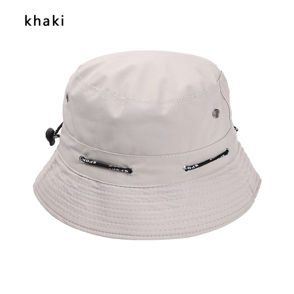 Cappello da pescatore pieghevole in cotone lavato retrò in Denim Unisex cappello da pescatore in cotone Casual estivo protezione solare all&#39;aperto cappello da sole moda cappello da spiaggia: Type2 khaki