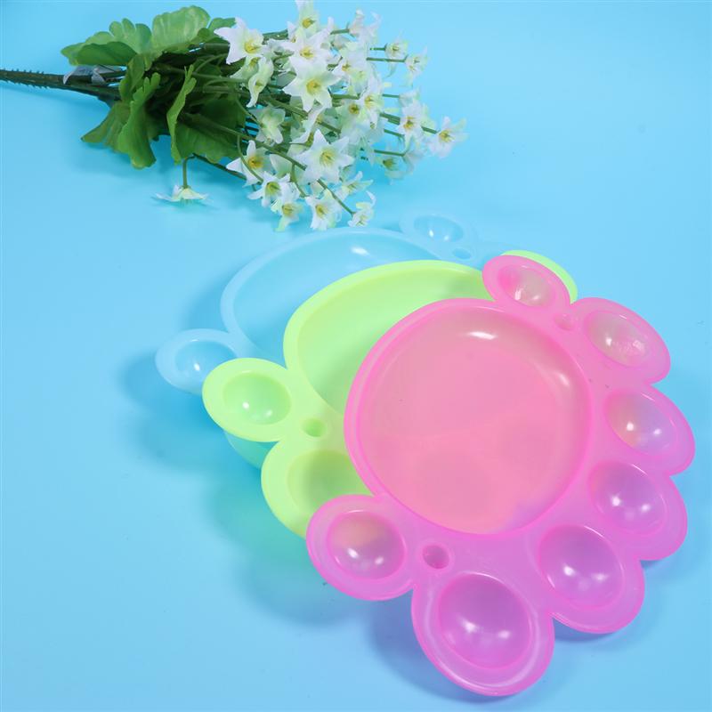 10pcs Portable Painting Palettes Art Paint Drawing Trays Colour Painting Pallets 8 Wells Palettes for Children