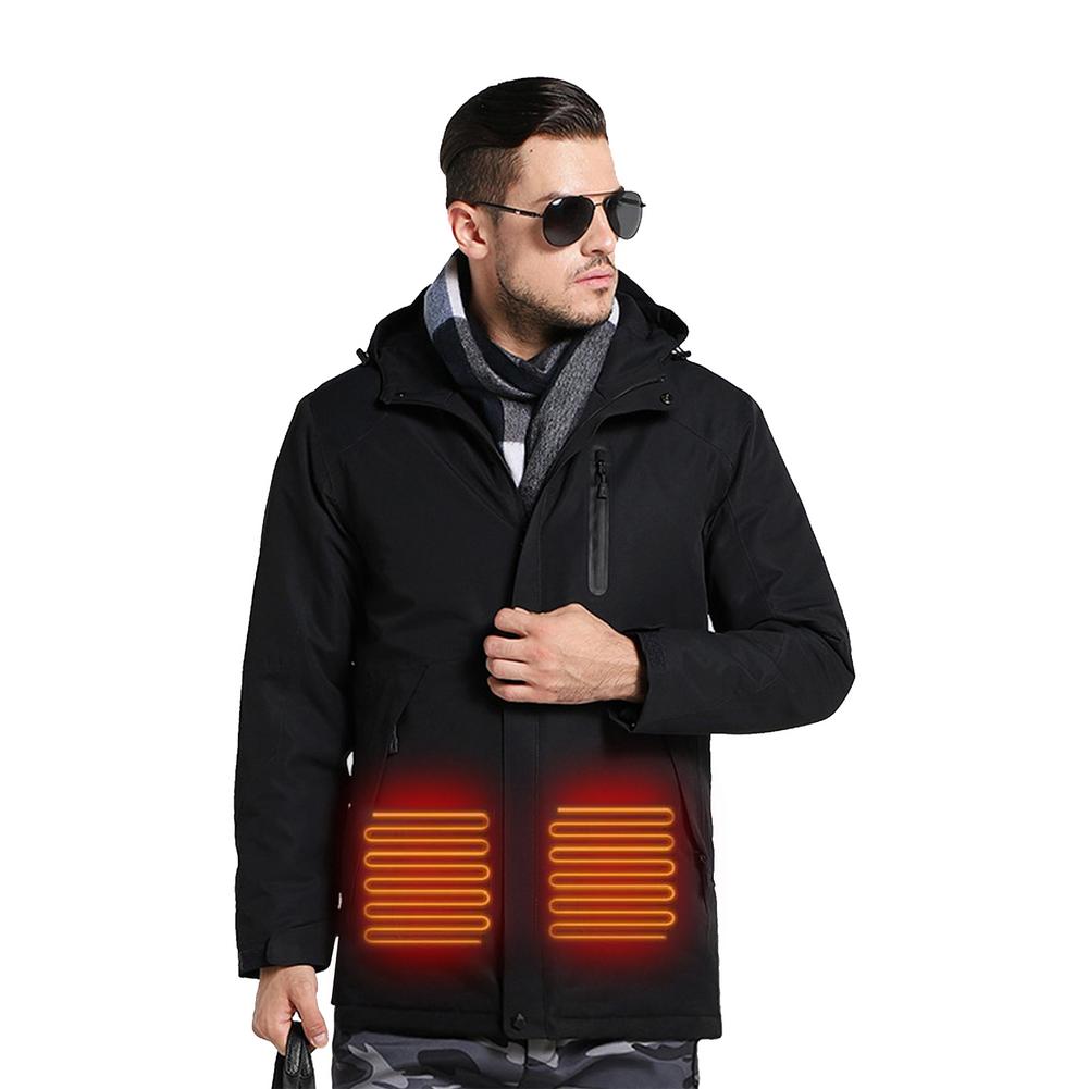 Winter USB Charging Heating Jacket Waterproof Ski Top Coat