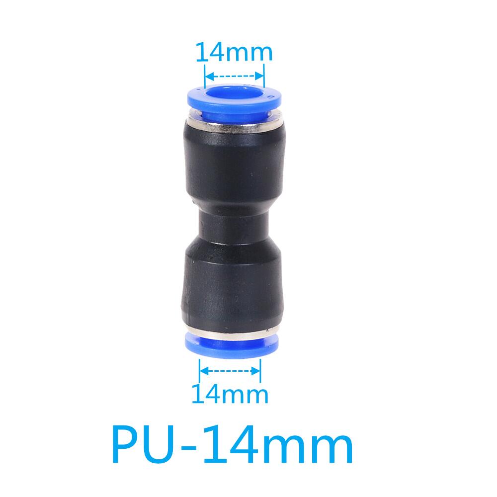 Pneumatische Fitting PU MOPS Serie 6mm 8mm bis 10mm 12mm Schlauch Anschluss Air Wasser Rohr Push-in Schlauch Schnell Couping: PU-14mm