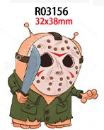 30pcs/lot Flat Back Planar Resins Halloween Phone Case Handamde Earring Decor Material R0314 R0315 R0316: R03156