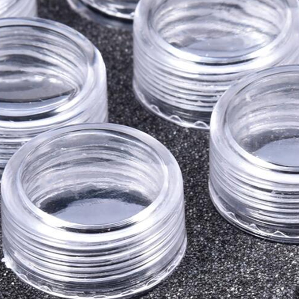 60 stk / parti diamantmaleri perlekasse gennemsigtig rhinestone plast opbevaringsboks broderi perler container arrangør flasker