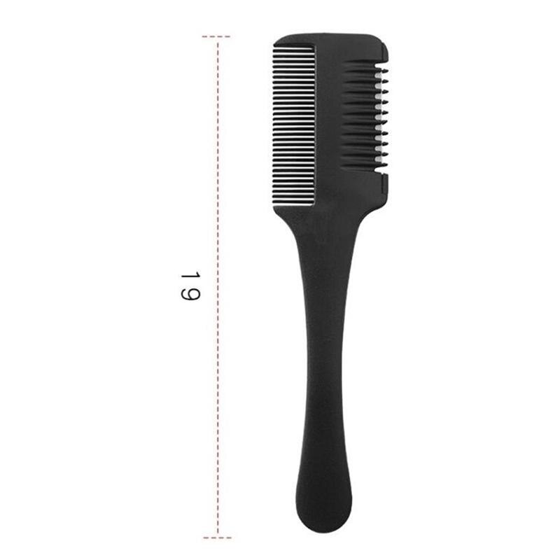2pcs Hair Cutter Comb Double Edge Hair Razor Trimmer Blades Thinning Comb DIY Styling Comb