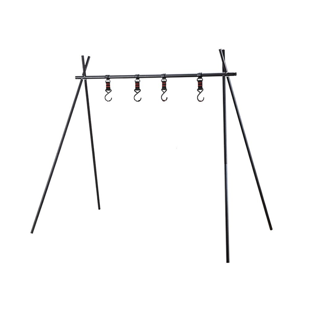 Ultralight Indian Hanger Aluminiumlegering Opknoping Rack Outdoor Camping Driehoekige Rack Kamp Servies Kookgerei Rack: L