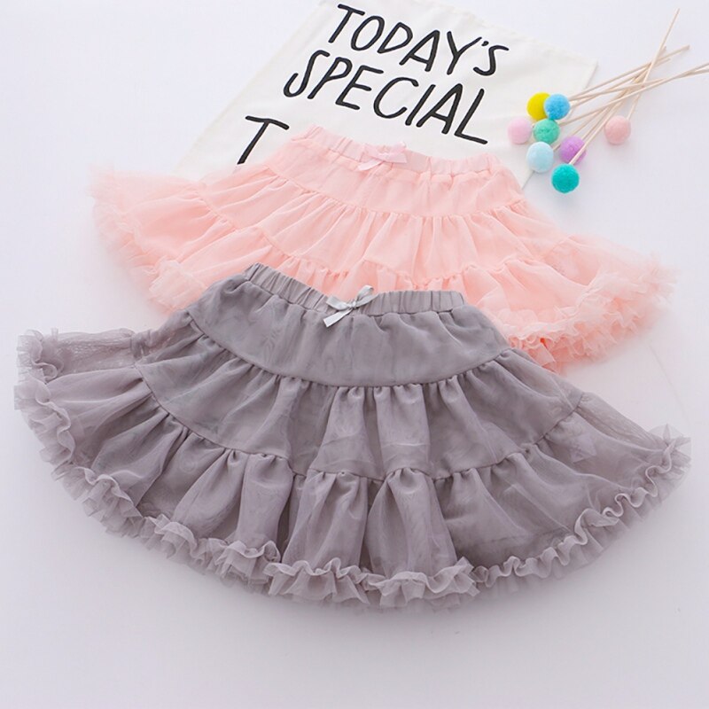 Children's Summer Lovely Girl Skirt Little Girl Casual Skirt Net Gauze Wild Pettiskirt Kids Skirts Clothing
