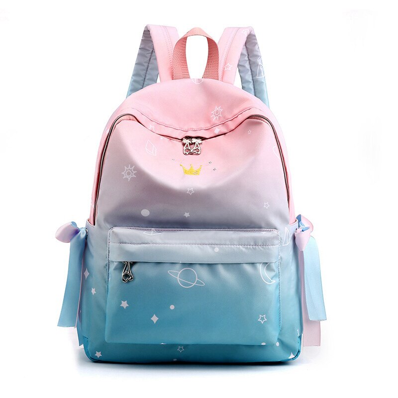 neue frauen Rucksack Schule Netter Kinder taschen für Mädchen Grundschule Buch Tasche Schule Taschen Druck Rucksack: C