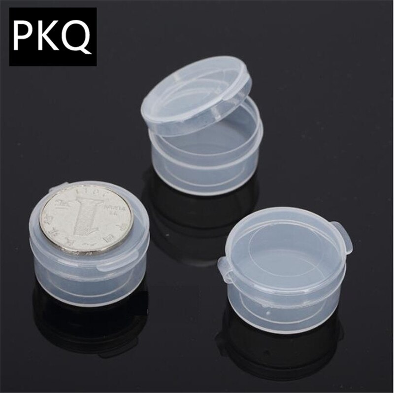 11 sizes Round Plastic Box PP Transparent Packing Box Diamond Painting Accessory Jewelry Box Organizer Small Plastic Storage Box