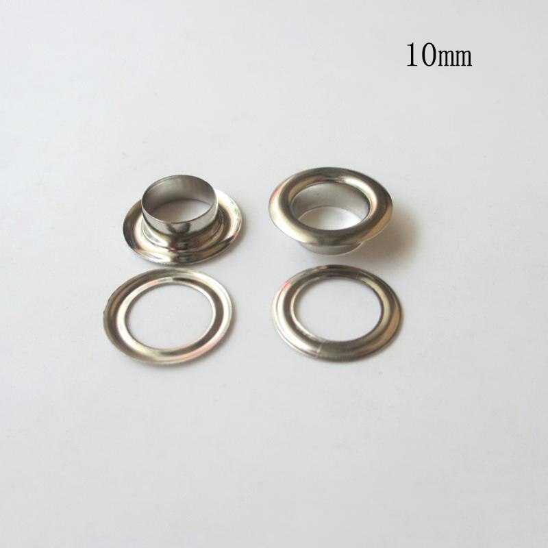 Rivet en cuivre, trou de 4mm de diamètre, bouton de toile en métal argenté, trou rond, outil de bricolage en cuir, 500 pièces/lot