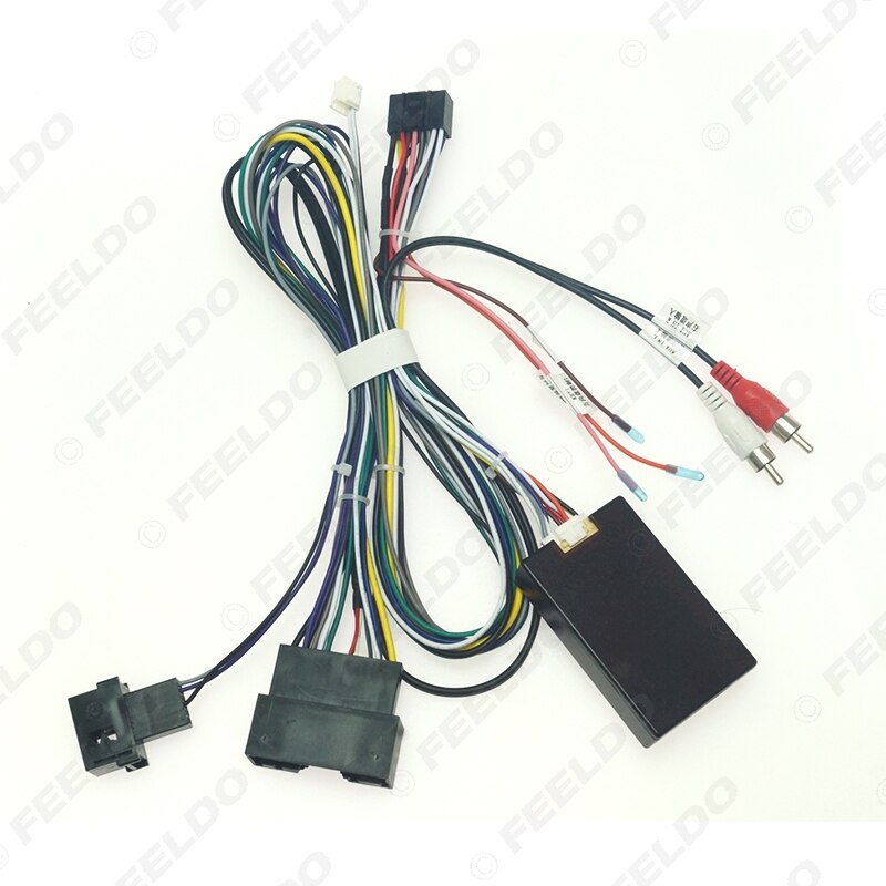 LEEWA Car 16pin Android Wiring Harness With Canbus Box For Mazda BT-50 Aftermarket Stereo Installation Wire Adapter #CA6601