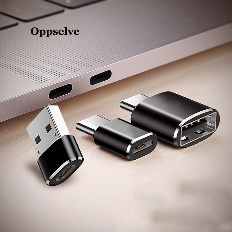 Adaptador e conversor otg, micro usb para tipo-c usb para tipo c para macbook samsung s9 s8 oneplus 2 3 cabo de carregador micro usb