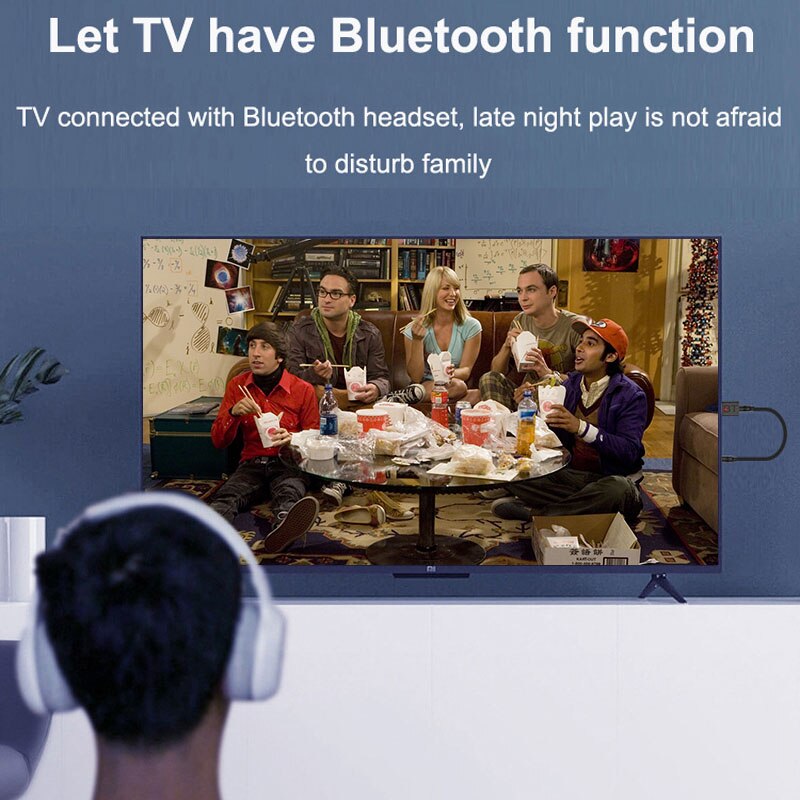 Cuffie Bluetooth senza fili kit con TV Usb Adattatore di Collegamento-ideale design Ergonomico per La Visione di Privato