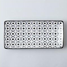 10 Inch Keramische Sushi Vlakke Plaat Japanse Stijl Onderglazuur Rechthoekige Dessert Porselein Servies Diner Schotel CZY1038: green