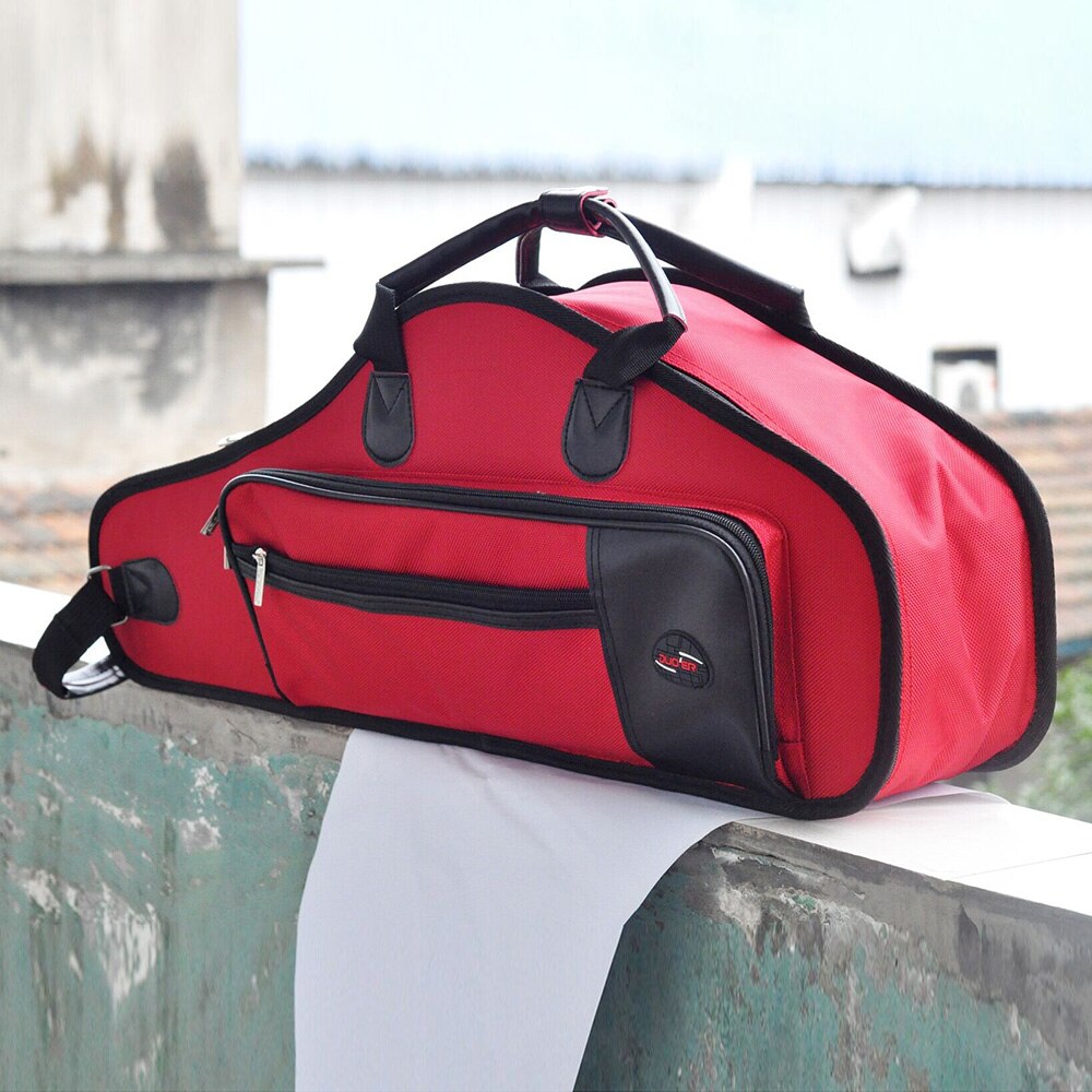 1680D Water-resistant Oxford Cloth Bag Cotton Padded Advanced Fabrics Sax Soft Case Adjustable Shoulder for Alto Saxophone