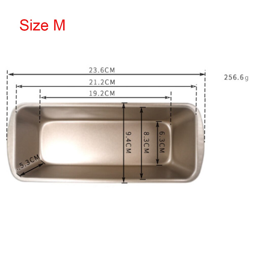 Rectangular Loaf Pan Non-Stick Carbon Steel Bread Pan Long Toast Box Bread Cake Bakeware Toast Oven Baking Mold Baking Tools: M