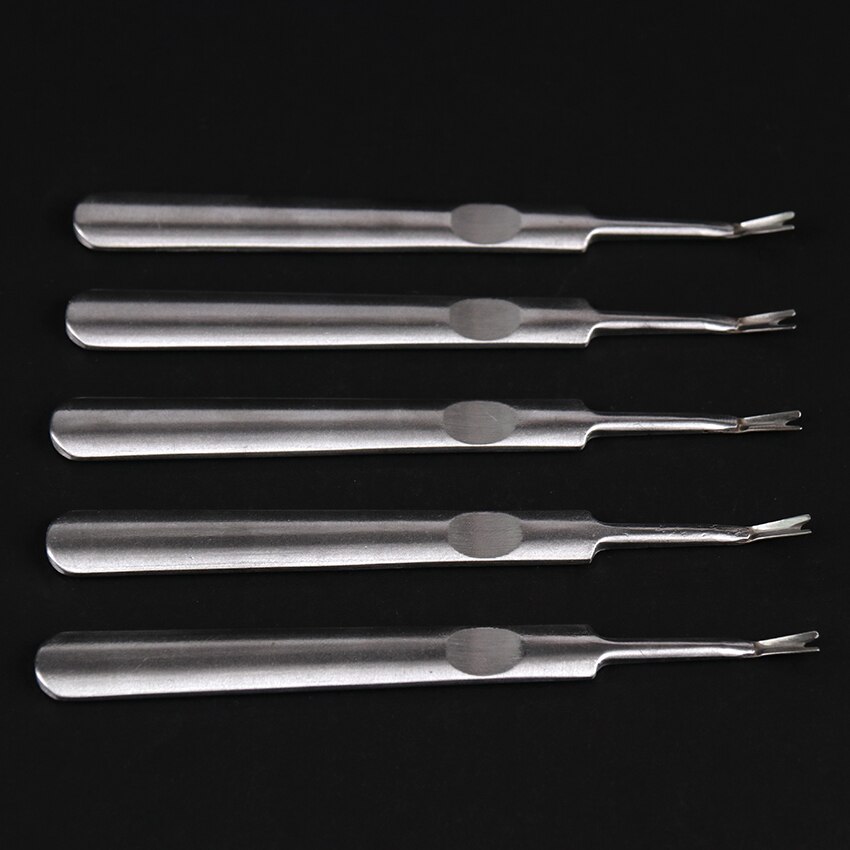 11.3Cm Rvs Cuticle Remover Zilveren Dead Skin Cuticle Pusher Trimmer Pedicure Nail Art Tool