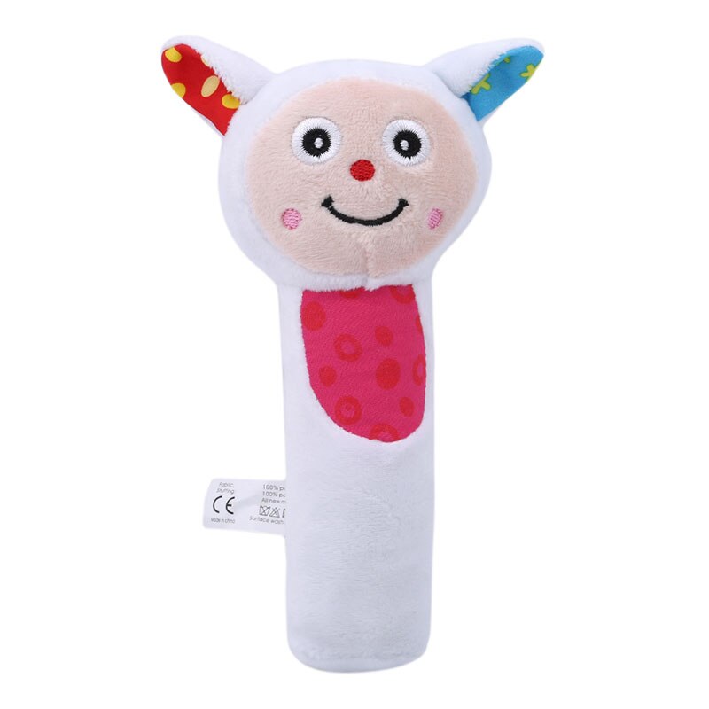 2019 nuovo Stile di Crepitio del bambino Del Fumetto Campane A Mano Giocattolo Della Peluche Musica Sonaglio Massaggiagengive bambino Giocattoli Educativi: Sheep