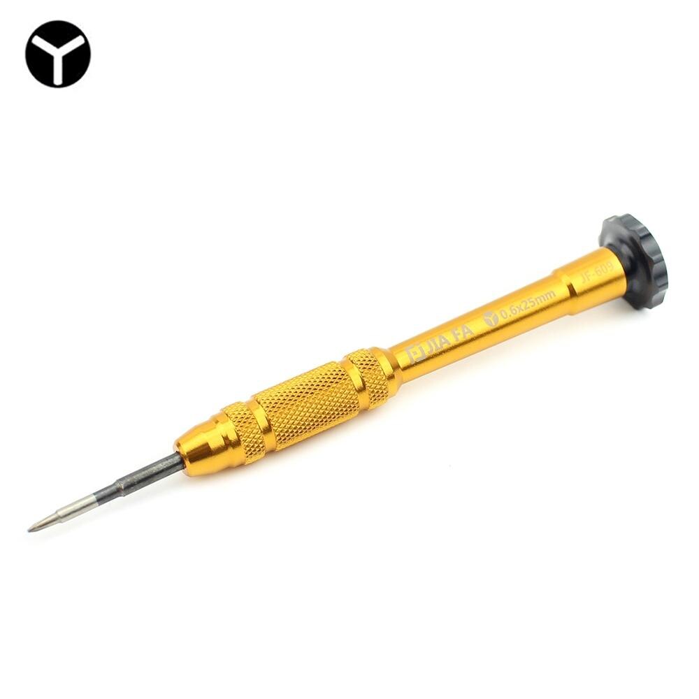 JIAFA JF-609-0.6Y tri-punto 0,6 destornillador de reparación para iPhone X/ 8/ 8P/ 7/ 7P y Apple Watch: Amarillo