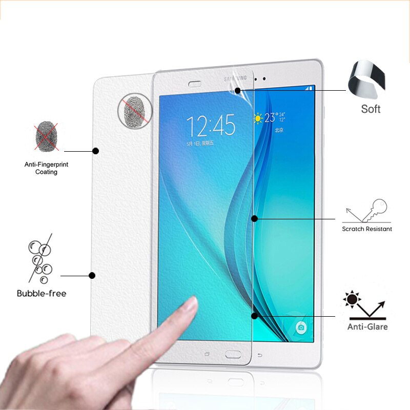 Beste Front Anti-Glare Screen Protector Matte Film Voor Samsung Galaxy Tab Een T550 9.7 "Tablet Anti-vingerafdruk Beschermende Films