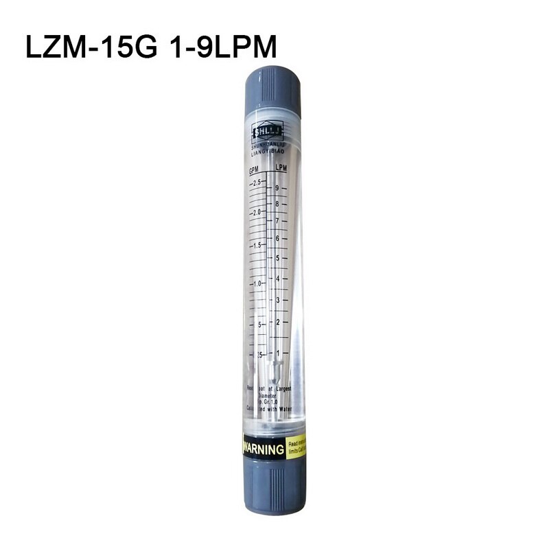 0.5-5 Gpm/1.8-18 Lpm Tube Type Flow Meter Voor Gas Vloeibare Pijpleiding Flowmeter ^_^: yellow