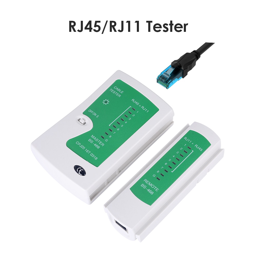 Portable Network Cable Tester Network Cable Testers RJ45 RJ11 LAN UTP Ethernet Line Networking Wire Detector