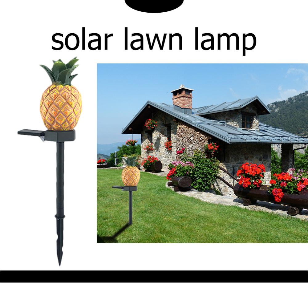 Led ananas aurinko nurmikkolamppu anturin ohjaus piikki lamppu energiavalo  ip65 vesitiivis puutarhavalaistukseen sisäpihalle