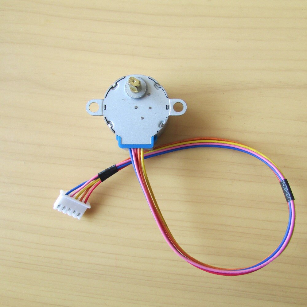 5 unids/lote 28BYJ-48 motor de pasos Motor paso a paso para DC 5V 4 fase Motor reducción plomo 25cm
