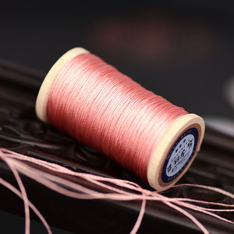 Roll Van 0.3 Mm Nylon Gevlochten Draad Hand Geweven Chinese Knoop Kwasten Lijn Ongeveer 50M Hoge Sterkte 3 strengen Draad Kwastje Lijn Roze: 1