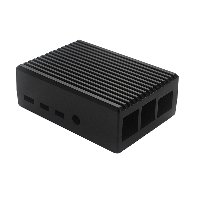 Aluminum Alloy Case for Raspberry Pi 4 Black Box Metal Shell Passive Cooling Enlosure Case for Raspberry Pi 4 Model B: Red