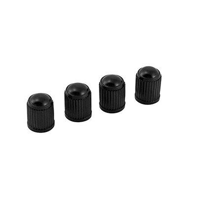 4 Stks/partij Zwarte Plastic Fiets Valve Dust Caps Auto Van Motor Tyre Buizen