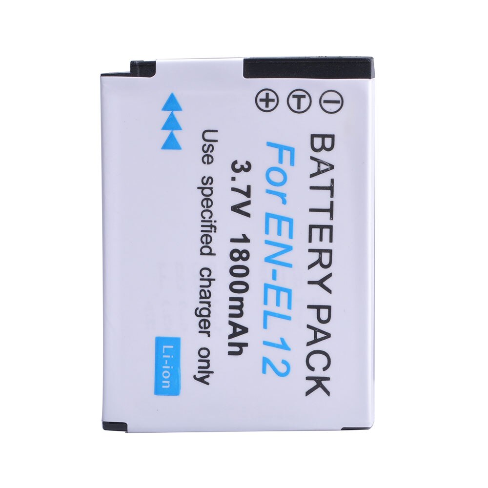 AsperX-Batería de EN-EL12 Akku + USB Dual, cargador con puerto tipo C para Nikon Coolpix S9700 S9500 S9400 S9300 S9100 S8200 S8100