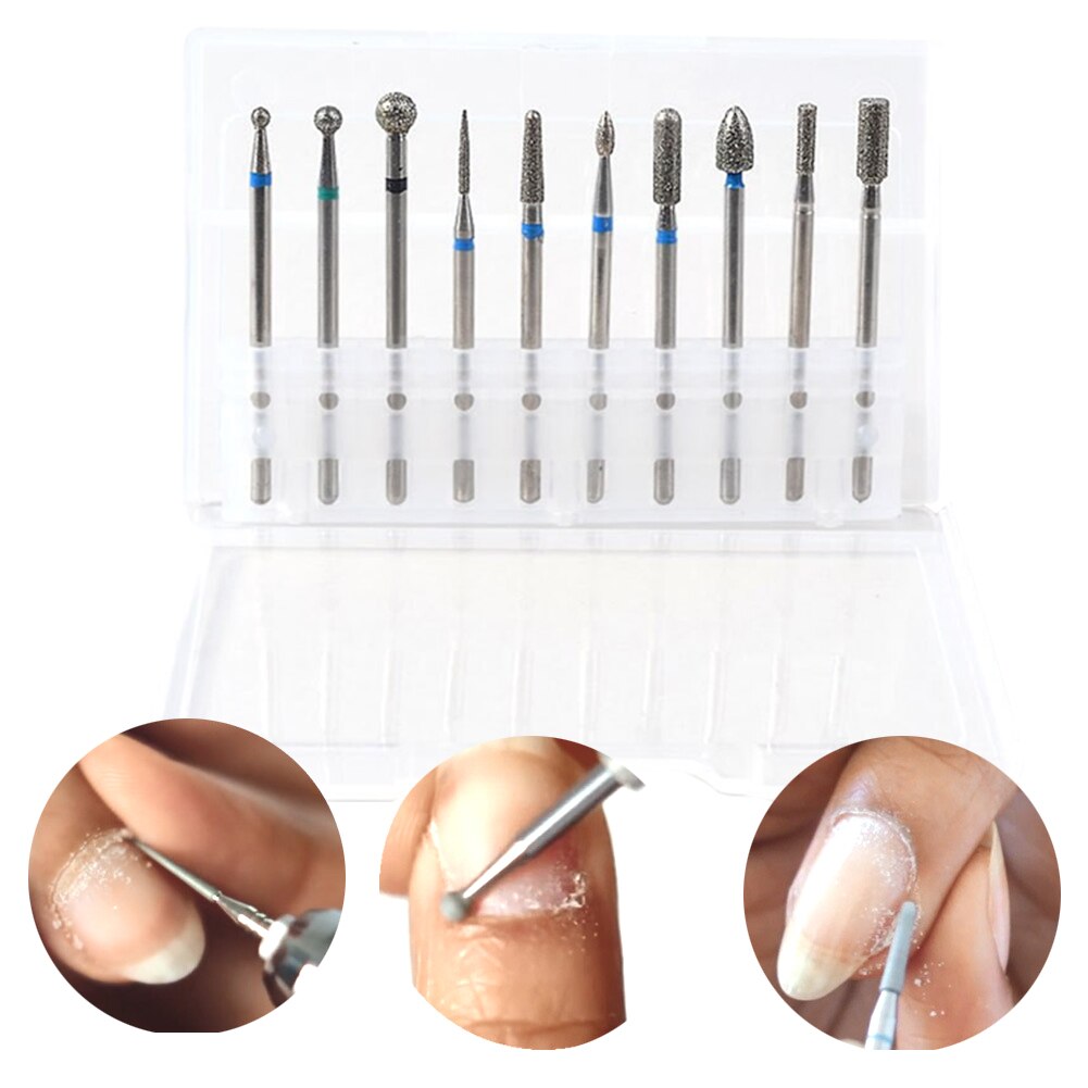 Nail Boor Heads Slijpen Set Draaien Frees Manicure Pedicure Draagbare Gereedschap Voor Exfoliërende Slijpen Polijsten Nailbits