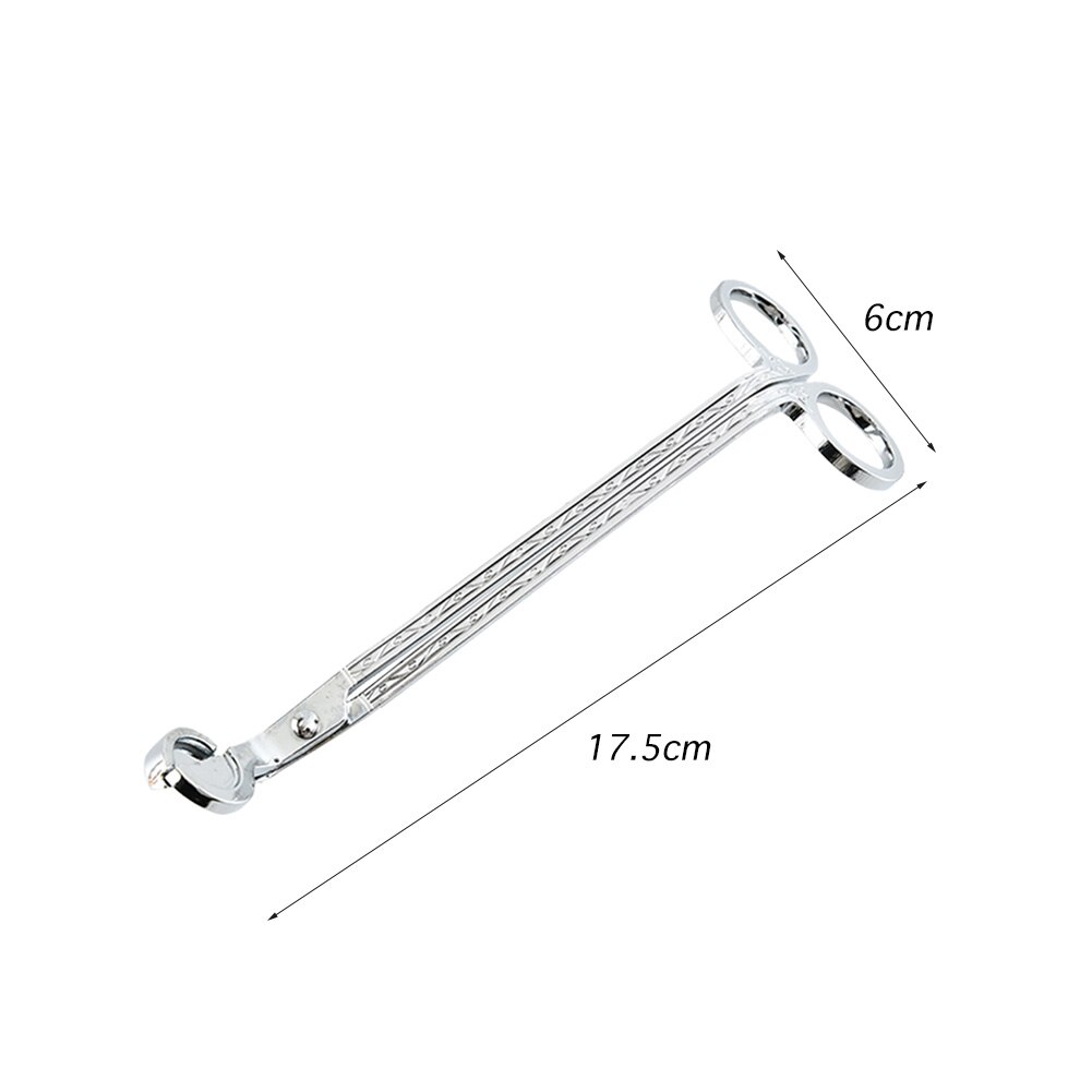 Candle Wick Trimmer Stainless Steel Aromatherapy Candle Scissor Oil Trim Durable Traceless Cutter Tool Hook Clipper: Sliver