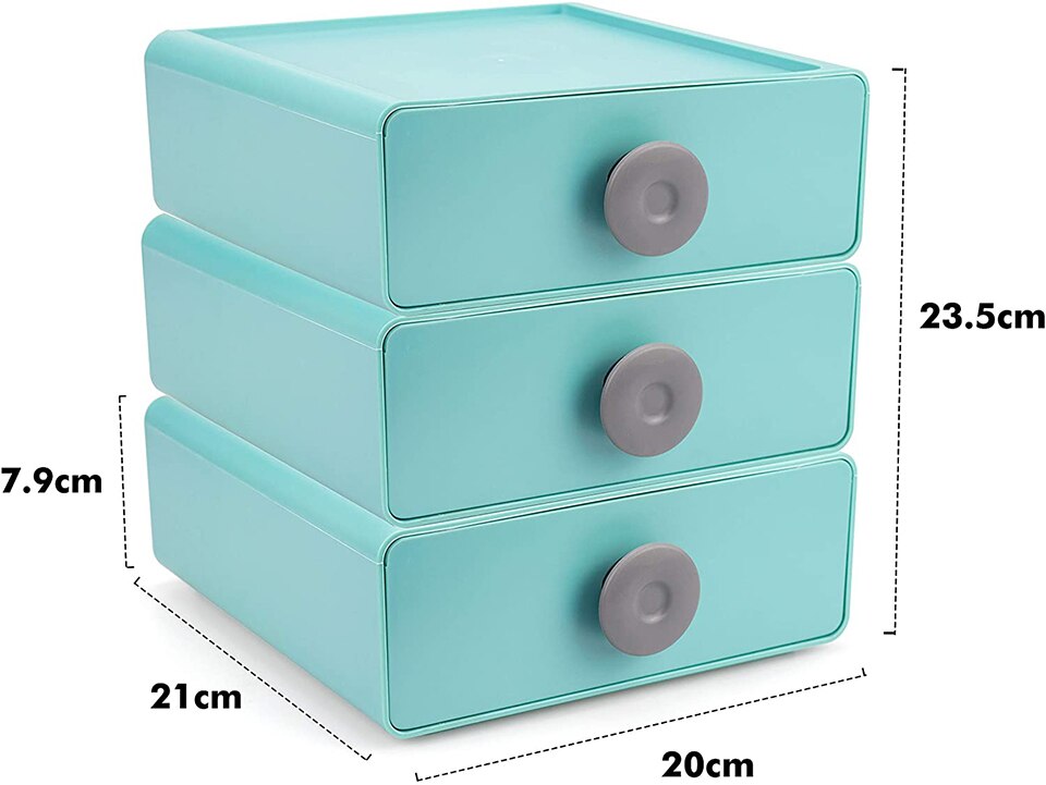 2022 Home Official Nordic Stackable Drawers Desktop Sundries Organizer Case Plastic Rack Cute Cosmetics Container