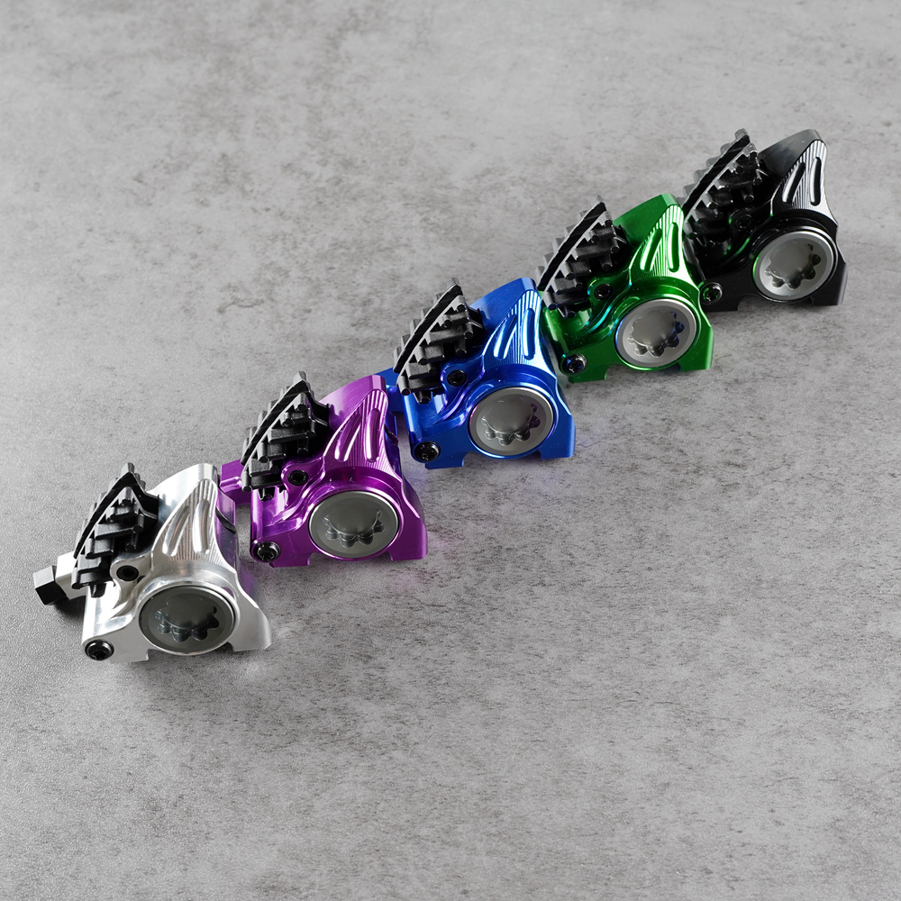 Pinza de montaje plano ZRACE XG, freno hidráulico de carretera, pastillas ICE-TECH, carrera BMX, peso ligero CNC completo