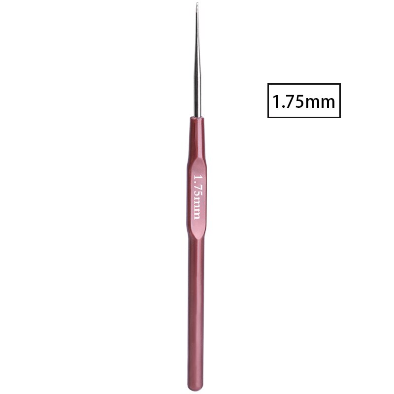 Lmdz 1 kpl virkkuukoukku pieni koko lanka neulepuikot pitsinukeille tee itse työkalut 15 kokoa koukut neulomiseen 0.5mm-2.1mm: 1.75mm