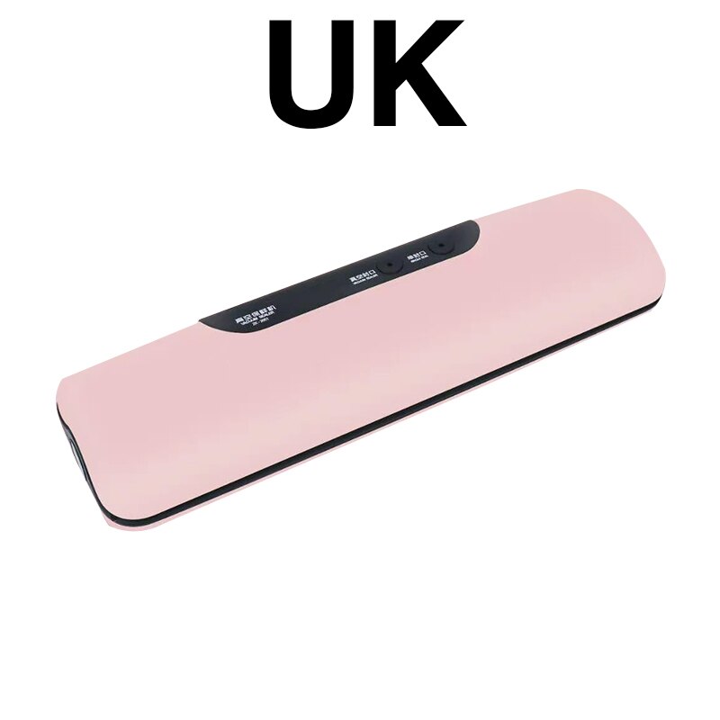 Food Vacuum Sealer Verpakking Rolls Vacuüm Zakken Voor Keuken Opslag Vacuüm Verpakking Machine Naadlasmachines Huishoudelijke Hotsale: Pink UK Plug