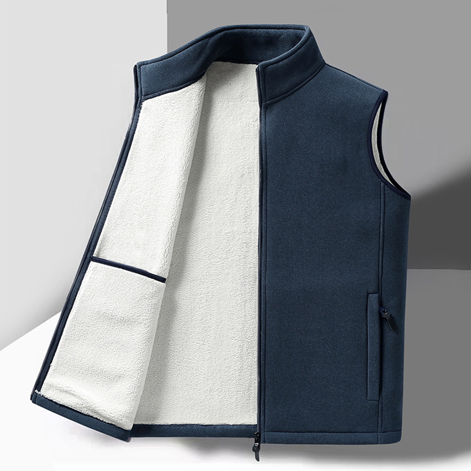 Heren Polar Fleece Vesten Outdoor Vest Unisex Multi-pocket Warm Winddicht Winter Nieuw Wandelen Ski Cargo Vest