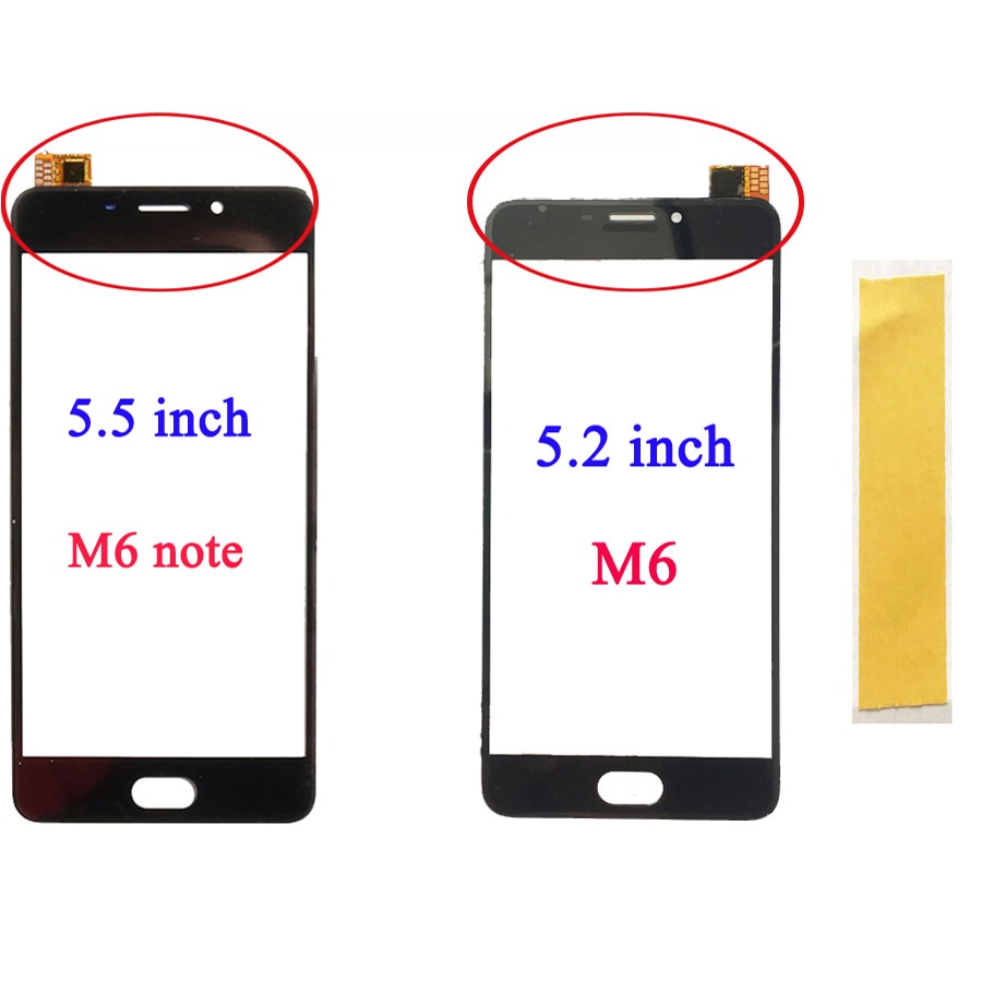 Touch Screen Voor Meizu M6 Note Touchscreen Digitizer Sensor Glas Voor Meizu M6 Front Lens Telefoon Touch Reparatie Onderdelen