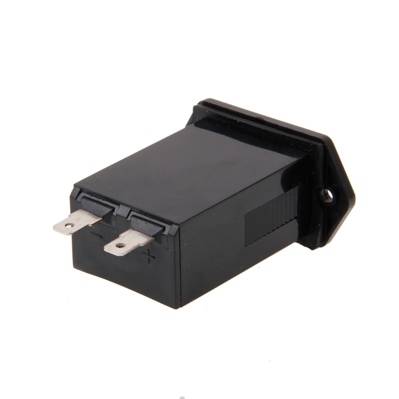 Generator Sealed Hour Meter Counter Tractor Truck Hourmeter Rectangle DC 10V-80V for Boats Trucks Tractors Cars