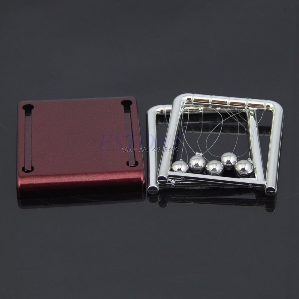 Steel Newton's Cradle Balance Ball Physics Science Pendulum Desk Fun Toy