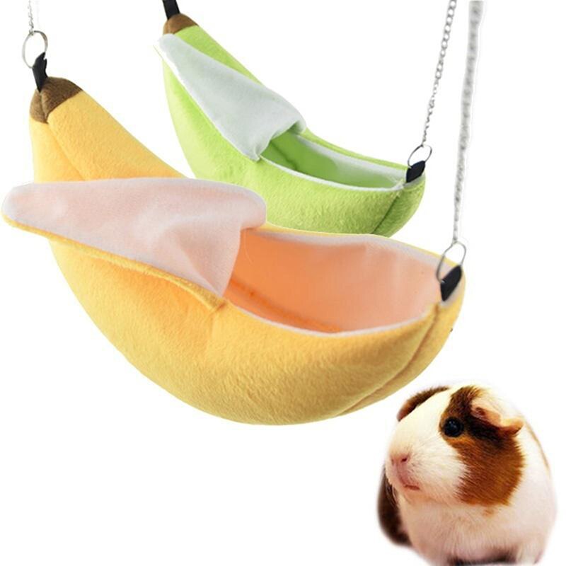 Hamster hængende hus hængekøje bur sove rede kæledyr seng rotte hamster legetøj bur gynge kæledyr banan små dyr