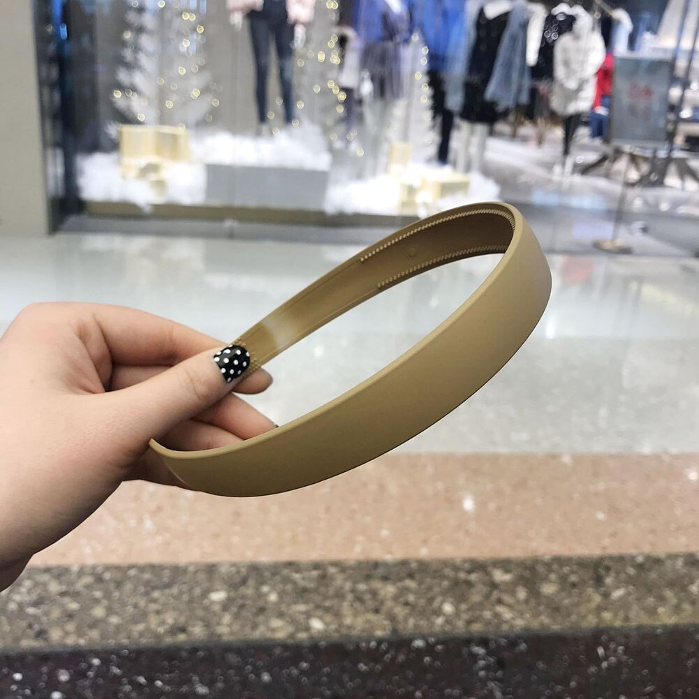 Vrouwen Solid Knoop Vrouwen Haarbanden Meisje Hoofdbanden Ins Breed Dame Hoofddeksels Haar Accessoires: Khaki