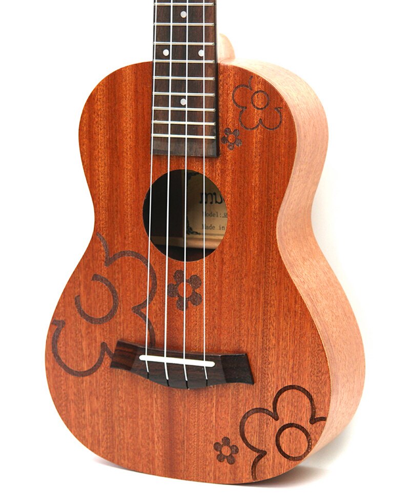 21" Ukulele 4 strings Sapele Acoustic Small guitar Rosewood Fretboard Electric Ukulele with Pickup EQ Musical Instrument guitare