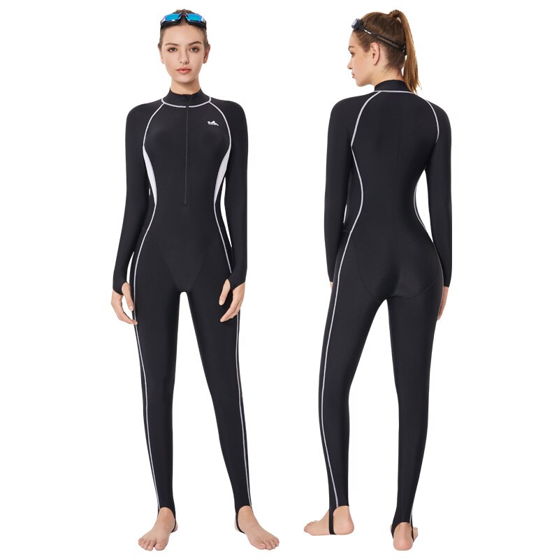 Yingfa-traje de baño de una pieza para mujer, protector solar, de manga larga, para bucear, surf, esnórquel, Medusa: Y2023 / M