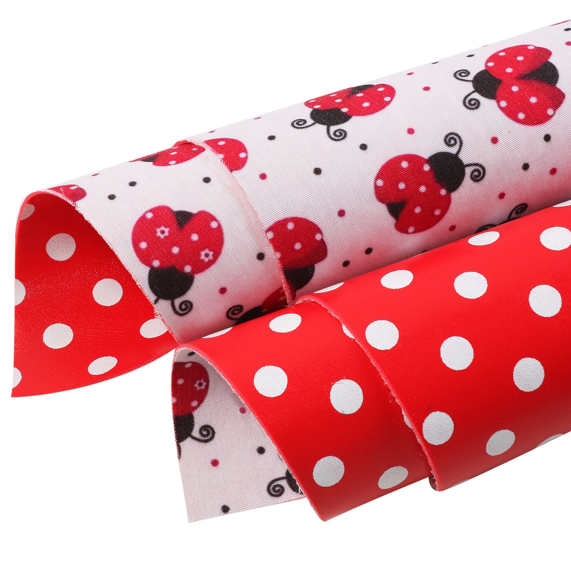 Hojas de cuero de imitación de doble cara y tela, estampado Floral de abeja, caramelo, cuero brillante, grueso, 20x33cm para pendientes DIY: 1144927001