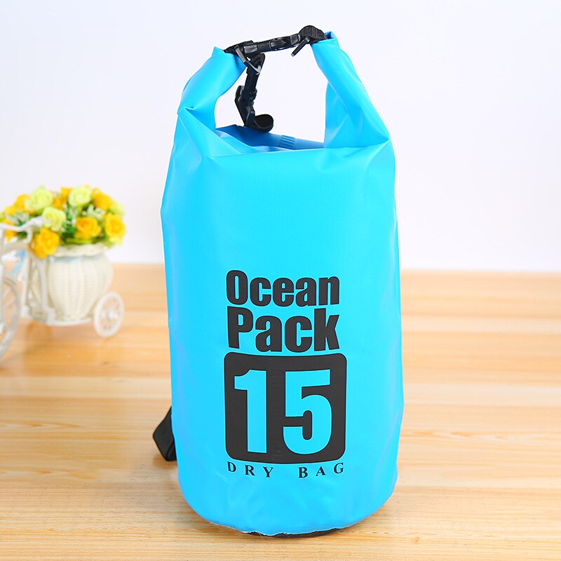 15L, Waterdichte Dry Bag Pack Sack Zwemmen Rafting Kajakken Rivier Trekking Drijvende Zeilen Canoing Varen Water Weerstand