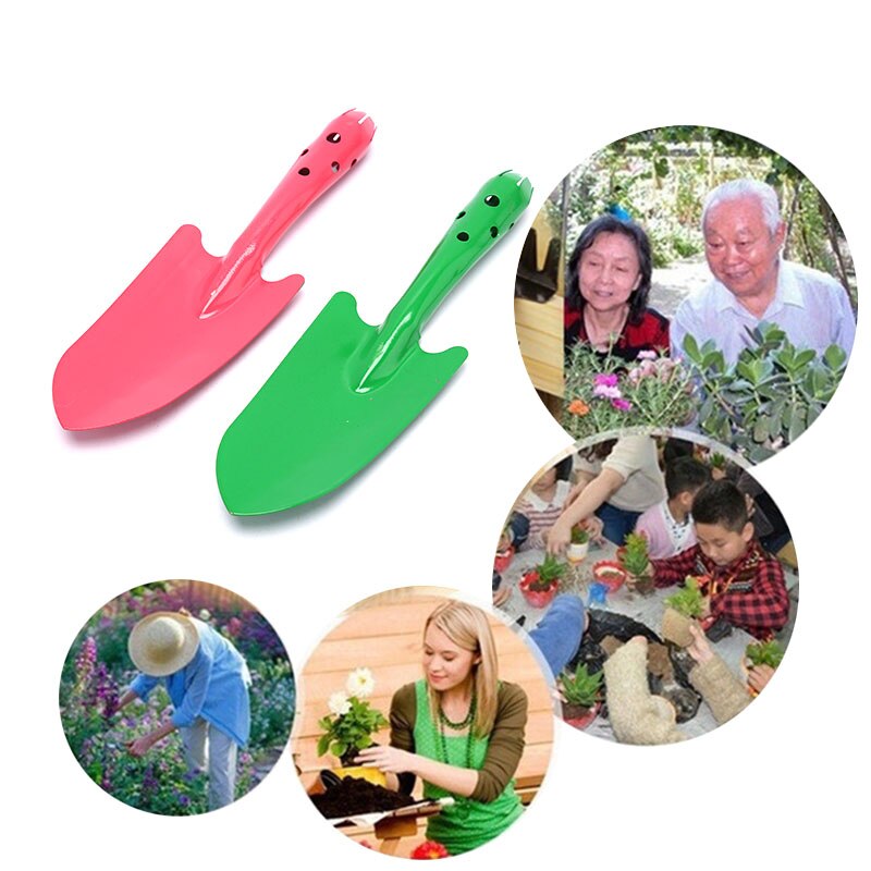 Handle Small Iron Trowel,Gardening Potting Soils Scoop Hand Trowel Soils Diggers Flower Shovel Gardening Small Shovel Random